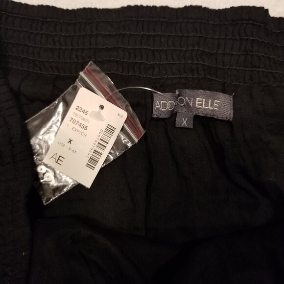 NWT 100% Cotton Black Maxi Skirt Studded Ruffle Tiered Long Addition Elle XLarge - Picture 6 of 15